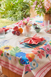 Toalha de Mesa Impermeável - Encanto Botânico